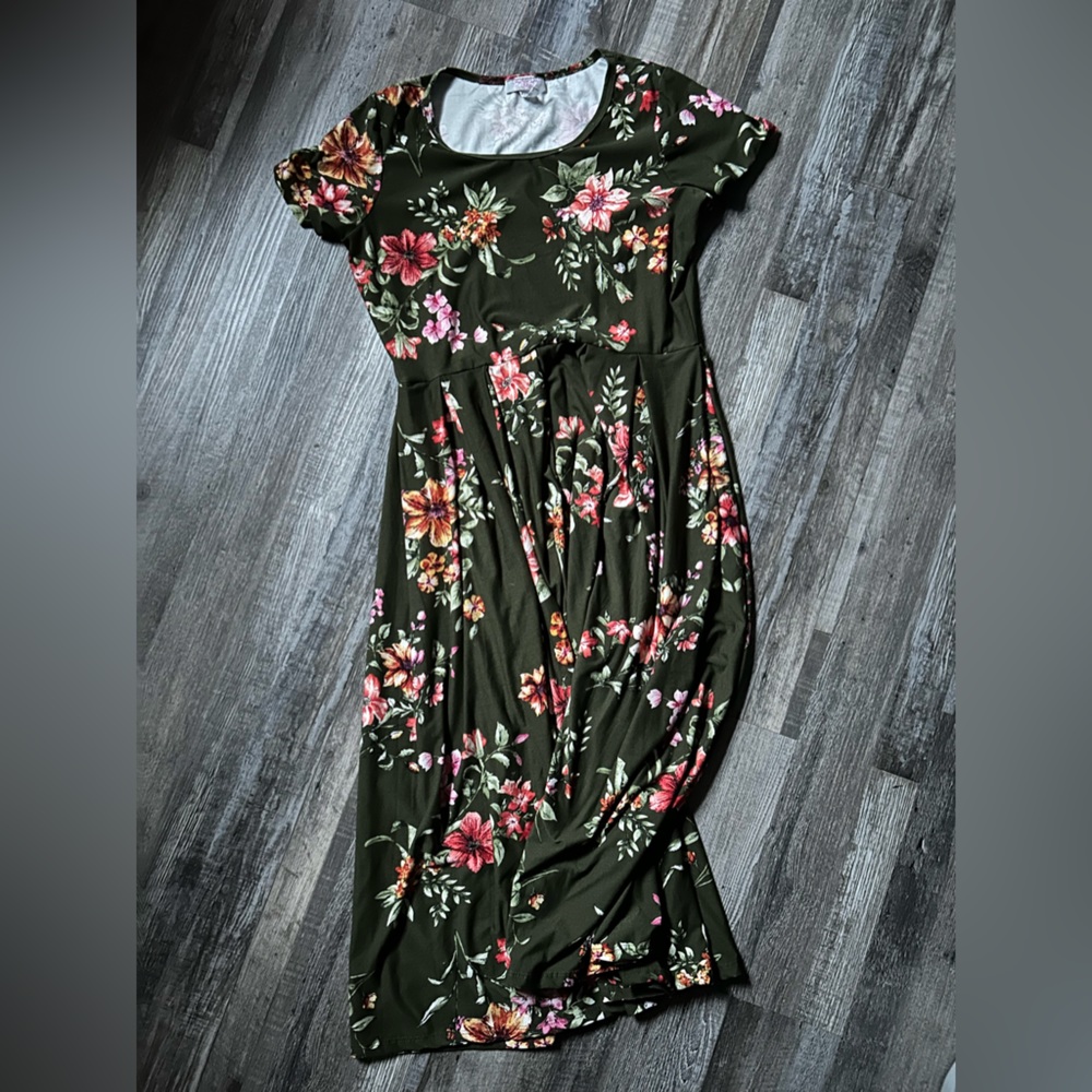 Pretty Young Things Women’s Dress Size XL Olive Green